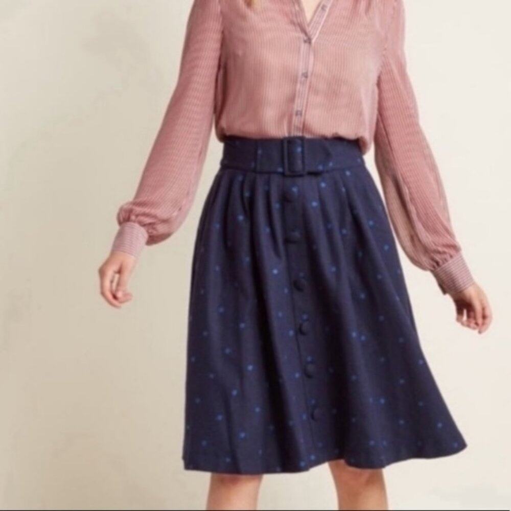 ModCloth intern of fate polka dot skirt